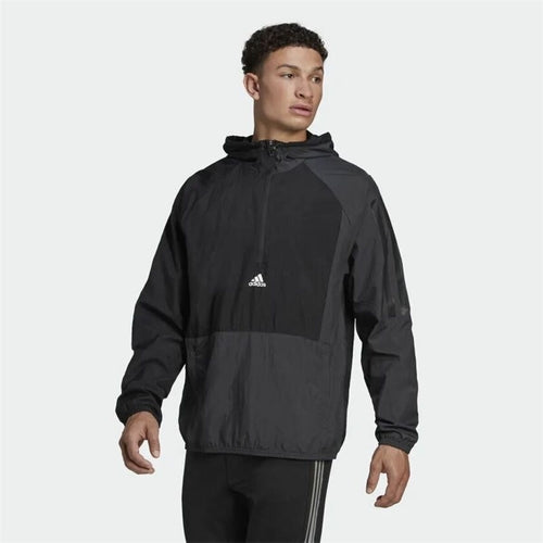 Chaqueta Deportiva Adidas Colorblock Negra